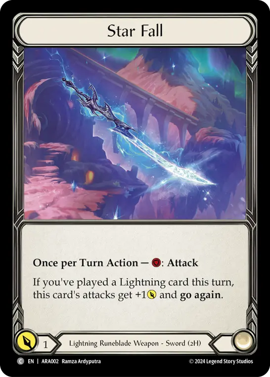 Star Fall AUA002 - Rosetta Blitz Deck - Aurora - Flesh and blood card