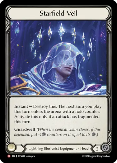 Starfield Veil AZS003-RF - Armory Deck - Zyggy Starlight - Flesh and blood card