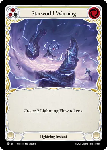 Starworld Warning OMN188 - Omens of the Third Age - Flesh and blood card