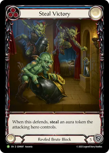 Steal Victory GEM087 - GEM - Pack 3 - Flesh and blood card