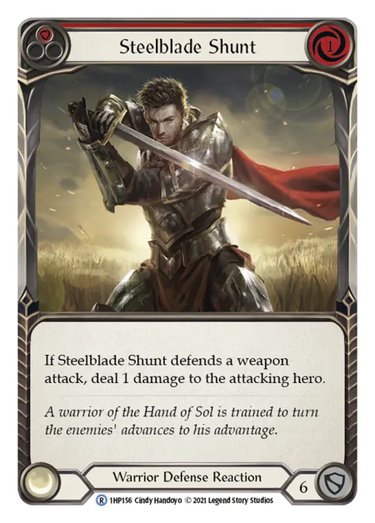 Steelblade Shunt RED 1HP156 - History Pack 1 - Flesh and blood card