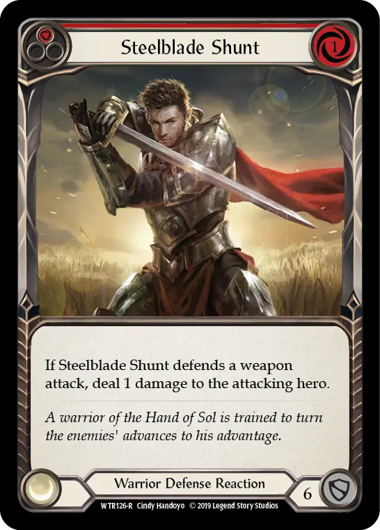 Steelblade Shunt RED WTR126 - Welcome to Rathe - Flesh and blood card