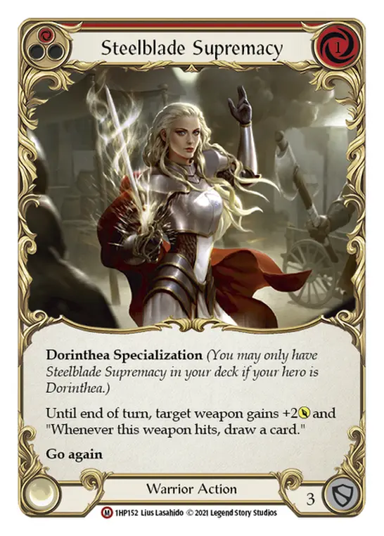 Steelblade Supremacy RED 1HP152 - History Pack 1 - Flesh and blood card