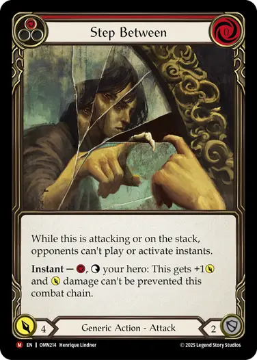 Step Between OMN214 - Omens of the Third Age - Flesh and blood card