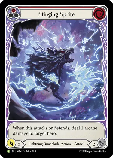 Stinging Sprite GEM153 - GEM - Pack 5 - Flesh and blood card