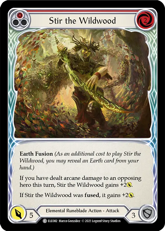 Stir the Wildwood RED ELE082 - Tales of Aria - Flesh and blood card
