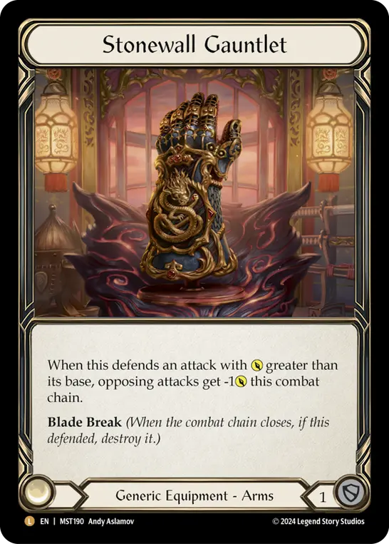 Stonewall Gauntlet MST190-RF - Part the Mistveil - Flesh and blood card