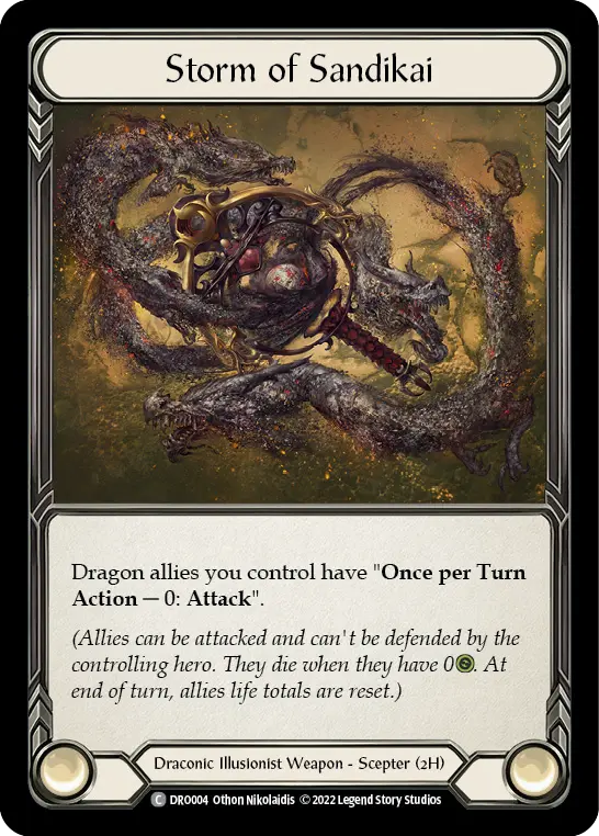 Storm of Sandikai DRO004 - Dromai - Blitz Deck - Flesh and blood card