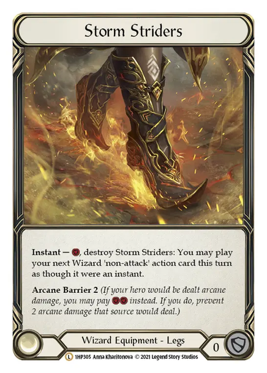 Storm Striders 1HP305 - History Pack 1 - Flesh and blood card