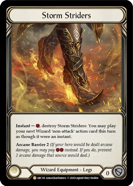 Storm Striders U-ARC116-RF - Arcane Rising - Unlimited - Flesh and blood card