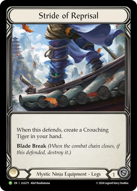 Stride of Reprisal LGS273-RF - Pre-release - Part the Mistveil - Flesh and blood card