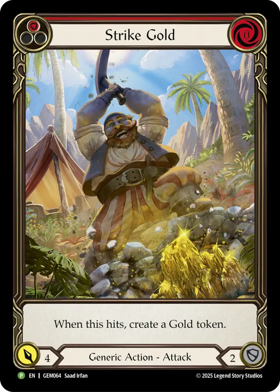 Strike Gold RED GEM064 - GEM - Pack 2 - Flesh and blood card