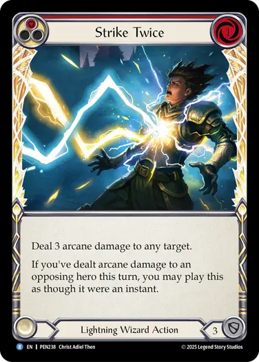 Strike Twice PEN238 - Compendium of Rathe - Flesh and blood card