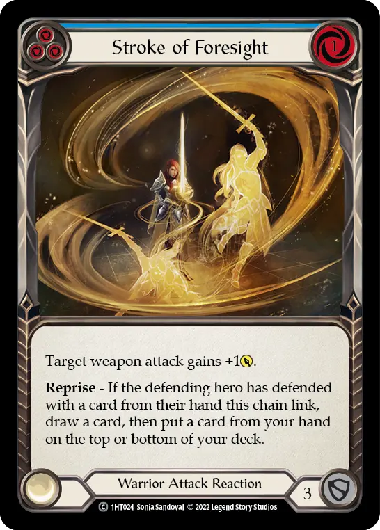 Stroke of Foresight BLUE 1HT024 - Dorinthea - Blitz Deck - Flesh and blood card