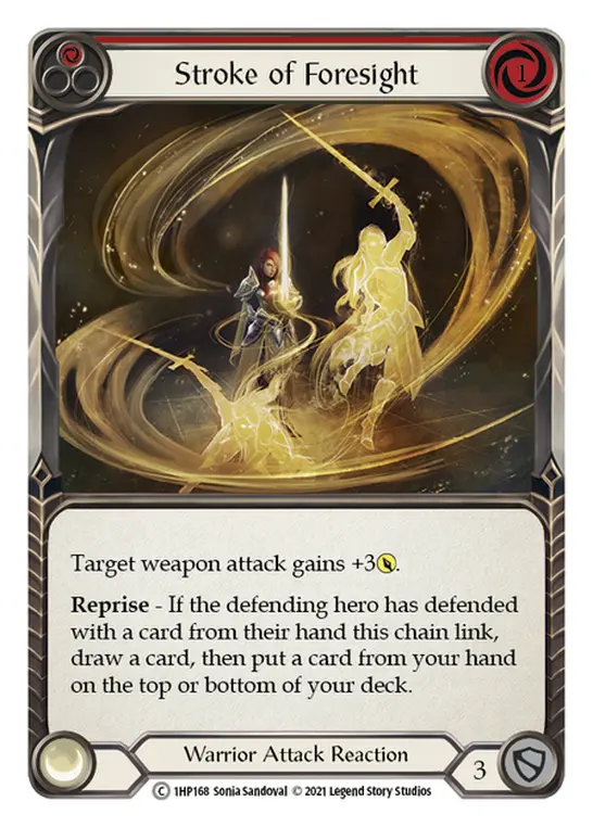 Stroke of Foresight RED 1HP168 - History Pack 1 - Flesh and blood card