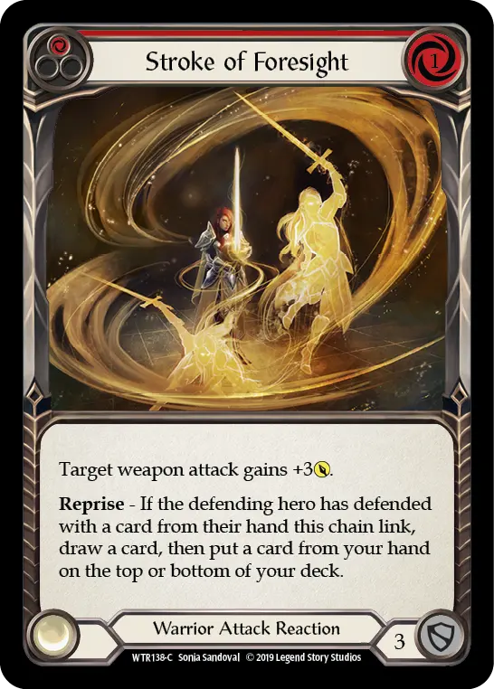 Stroke of Foresight RED WTR138 - Welcome to Rathe - Flesh and blood card