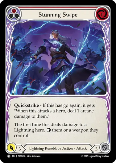 Stunning Swipe OMN074 - Omens of the Third Age - Flesh and blood card