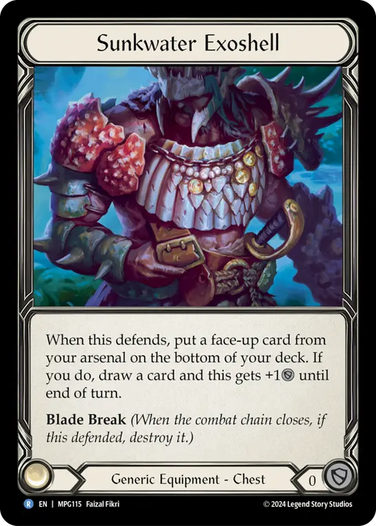 Sunkwater Exoshell MPG115 - Mastery Pack Guardian - Flesh and blood card