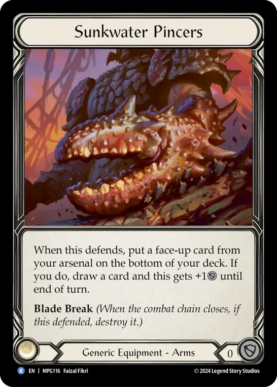 Sunkwater Pincers MPG116 - Mastery Pack Guardian - Flesh and blood card