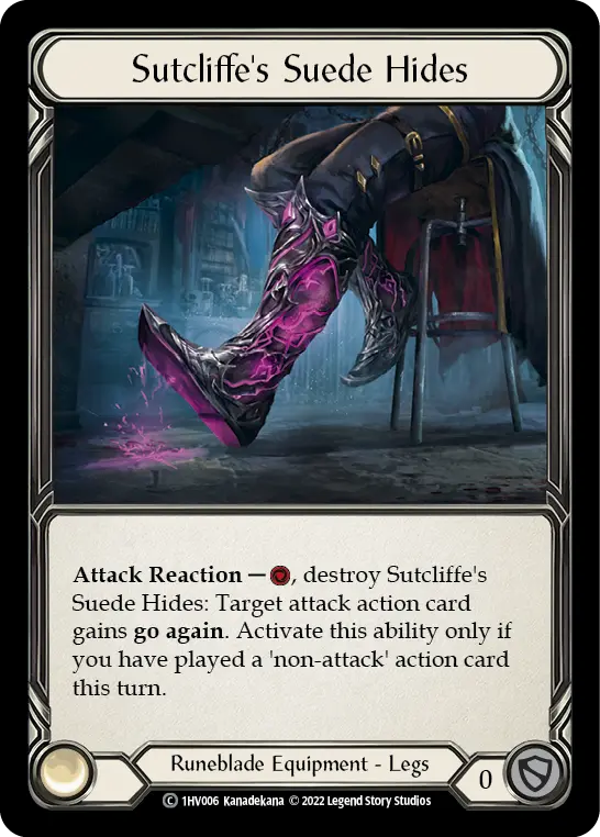 Sutcliffe's Suede Hides 1HV006 - Viserai - Blitz Deck - Flesh and blood card
