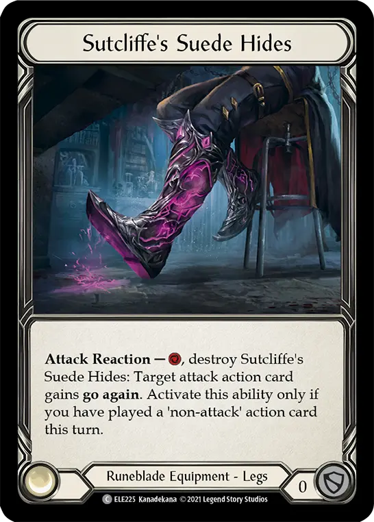 Sutcliffe's Suede Hides ELE225 - Tales of Aria - Flesh and blood card
