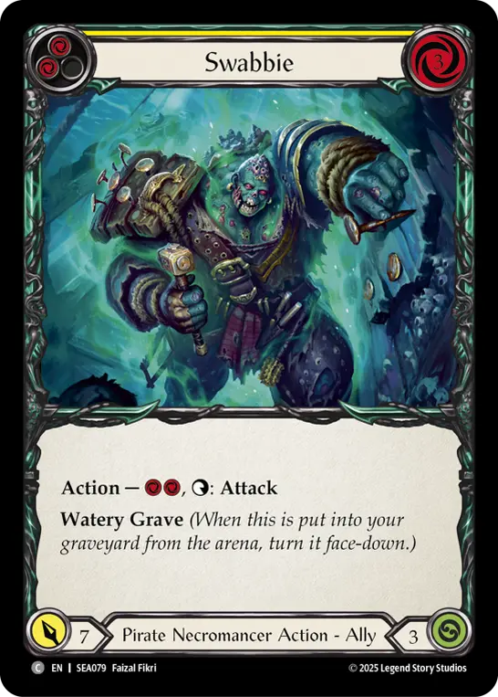 Swabbie YELLOW SEA079 - High Seas - Flesh and blood card