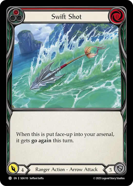 Swift Shot RED SEA110 - High Seas - Flesh and blood card