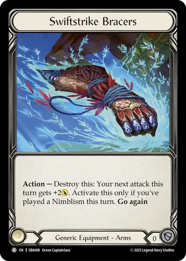 Swiftstrike Bracers SBA008 - Silver Age Chapter 3 - Briar - Flesh and blood card