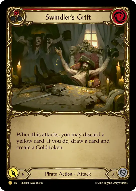 Swindler's Grift RED SEA169-TP - High Seas - Treasure Pack - Flesh and blood card