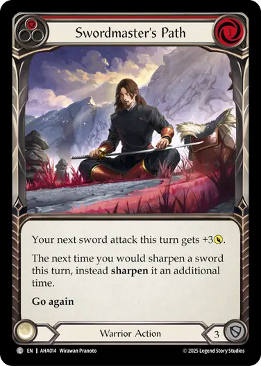 Swordmaster's Path AHA014 - Armory Deck - Hala, Bladesaint of the Vow - Flesh and blood card