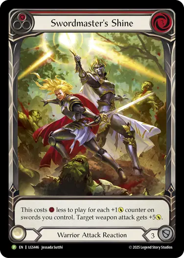 Swordmaster's Shine LGS446-CF - Skirmish - Season 14 - Flesh and blood card