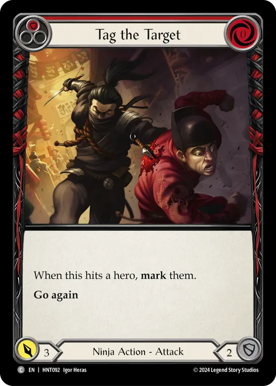 Tag the Target RED HNT092 - The Hunted - Flesh and blood card