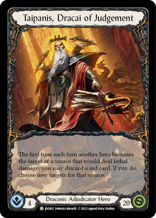 Taipanis, Dracai of Judgement JDG002-RF - Road to Nationals - 2022 - Flesh and blood card