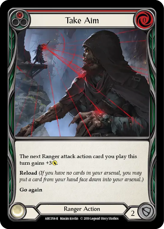 Take Aim RED ARC054 - Arcane Rising - Flesh and blood card