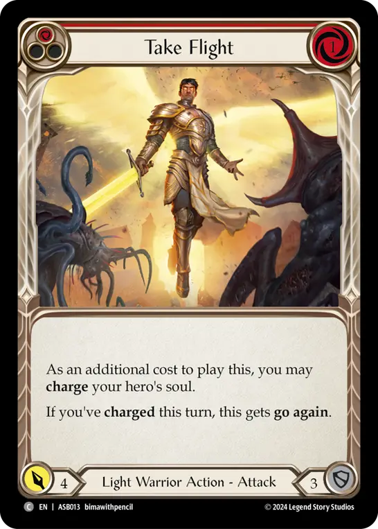 Take Flight RED ASB013 - Armory Deck - Ser Boltyn, Breaker of Dawn - Flesh and blood card