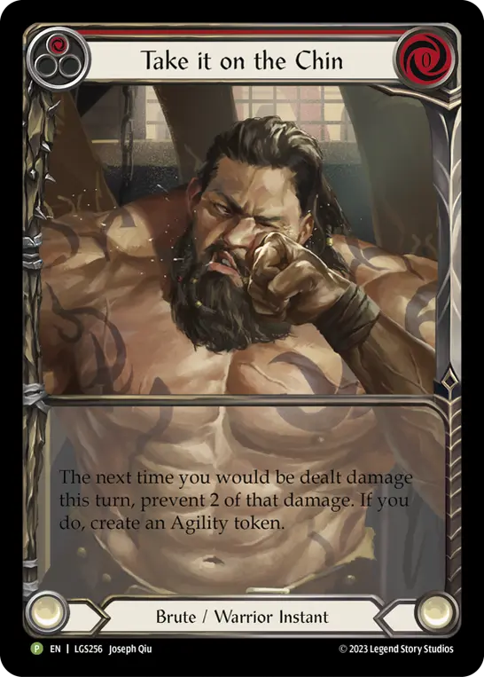 Take it on the Chin RED LGS256-RF - Armory - Season 12 - Flesh and blood card