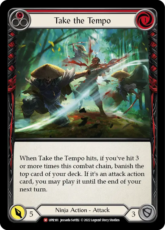 Take the Tempo RED UPR161 - Uprising - Flesh and blood card