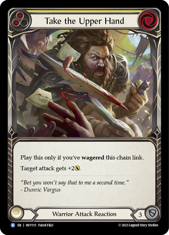 Take the Upper Hand YELLOW HVY113 - Heavy Hitters - Flesh and blood card