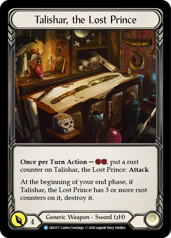 Talishar, the Lost Prince CRU177 - Crucible of War - Flesh and blood card
