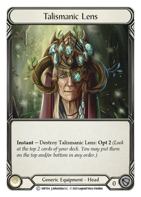 Talismanic Lens 1HP354 - History Pack 1 - Flesh and blood card
