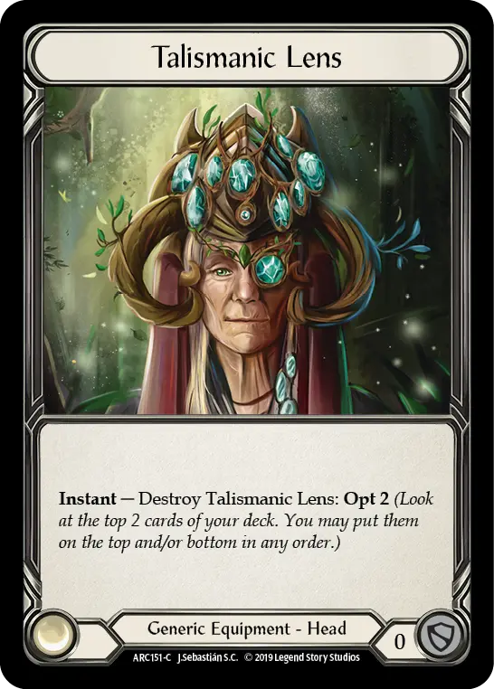 Talismanic Lens ARC151 - Arcane Rising - Flesh and blood card
