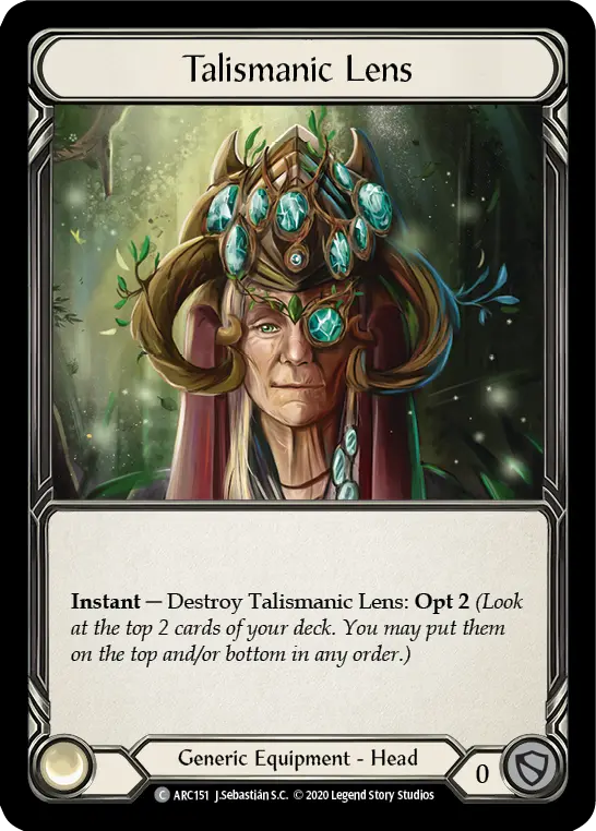 Talismanic Lens U-ARC151-RF - Arcane Rising - Unlimited - Flesh and blood card