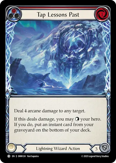 Tap Lessons Past OMN124 - Omens of the Third Age - Flesh and blood card