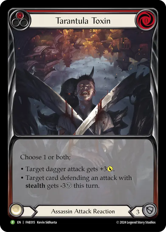 Tarantula Toxin RED FAB315-RF - Calling - The Hunted - Flesh and blood card