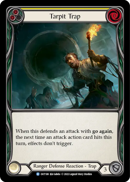 Tarpit Trap YELLOW OUT108 - Outsiders - Flesh and blood card