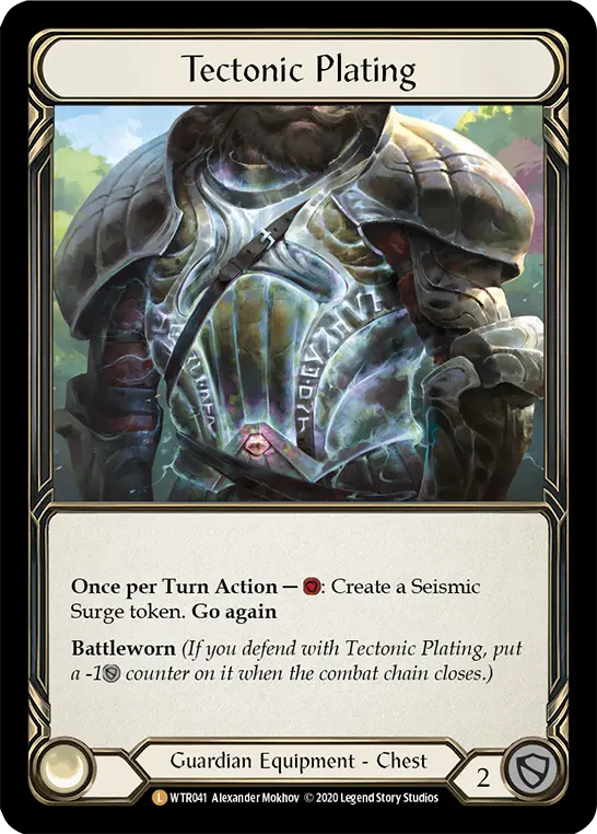 Tectonic Plating R-WTR041-RF - Welcome to Rathe - Unlimited Revised - Flesh and blood card