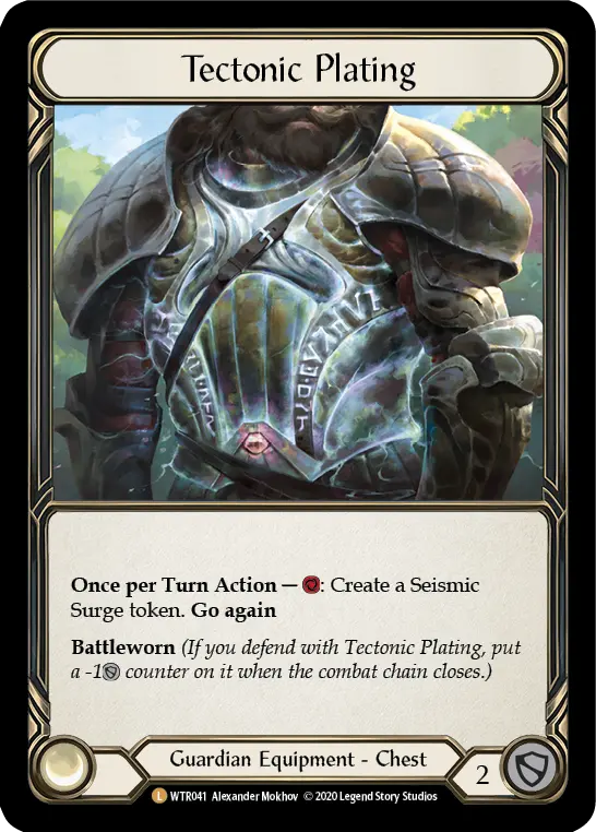 Tectonic Plating U-WTR041-RF - Welcome to Rathe - Unlimited - Flesh and blood card