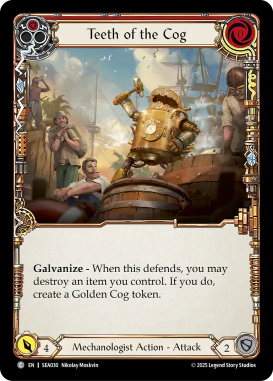 Teeth of the Cog RED SEA030 - High Seas - Flesh and blood card