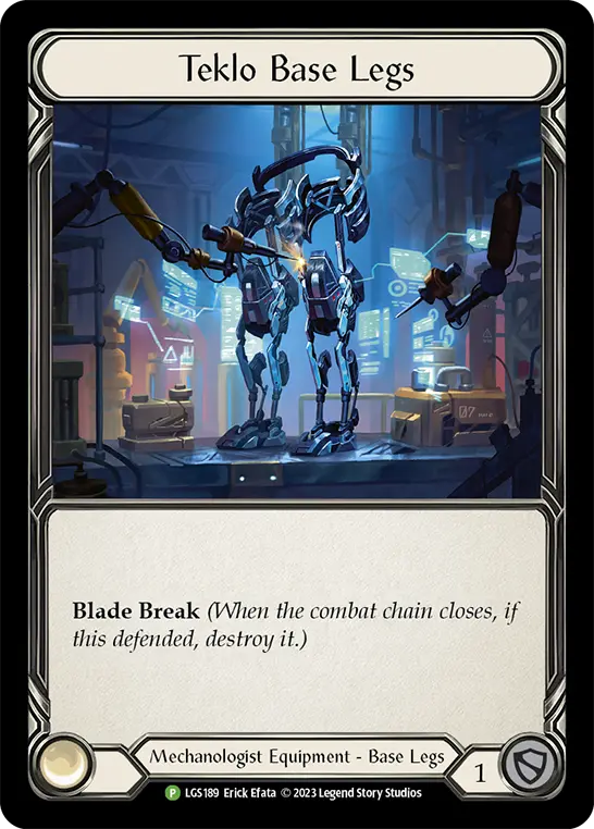 Teklo Base Legs LGS189-CF - Buy-a-Box - Bright Lights - Flesh and blood card