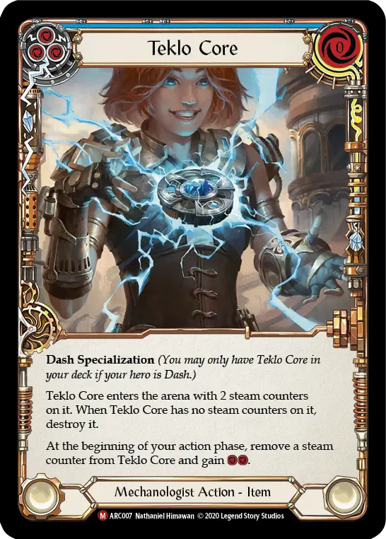 Teklo Core BLUE U-ARC007-RF - Arcane Rising - Unlimited - Flesh and blood card